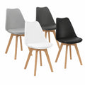 Chaise, coloris noir et blanc, pour la salle à manger ou la cuisine