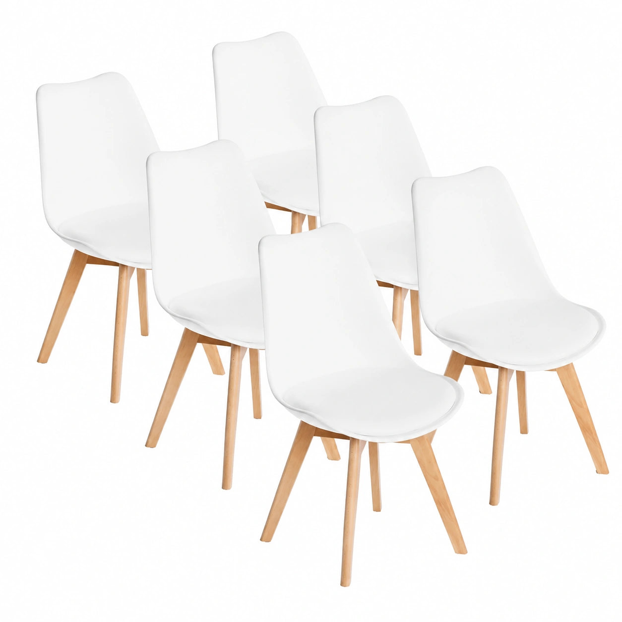Chaise, coloris blanc, pour la salle à manger ou la cuisine