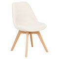 Bureau, avec coussin, en tissu bouclette, coloris blanc, pour l’espace de travail