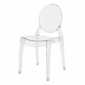 Chaise, coloris transparent, pour la salle à manger ou la cuisine