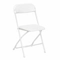 Chaise de jardin, en acier, coloris blanc, pour la terrasse ou le jardin
