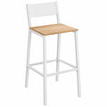 Bureau, en chêne, coloris blanc et beige, pour l’espace de travail