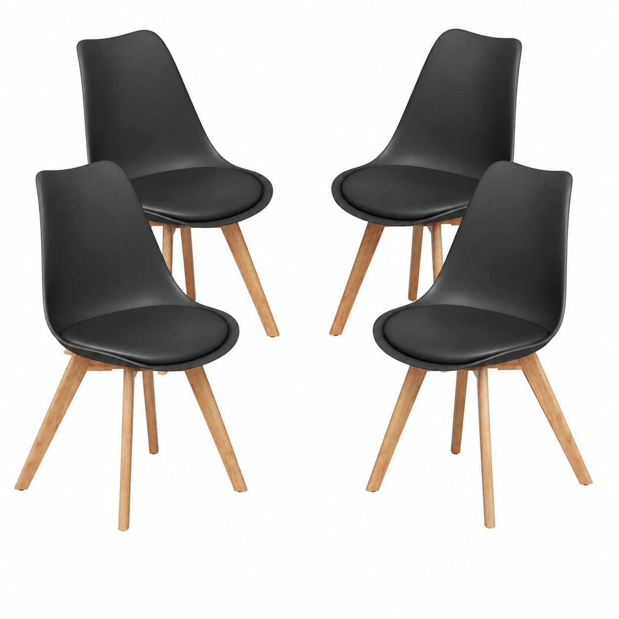 Chaise, coloris noir, pour la salle à manger ou la cuisine