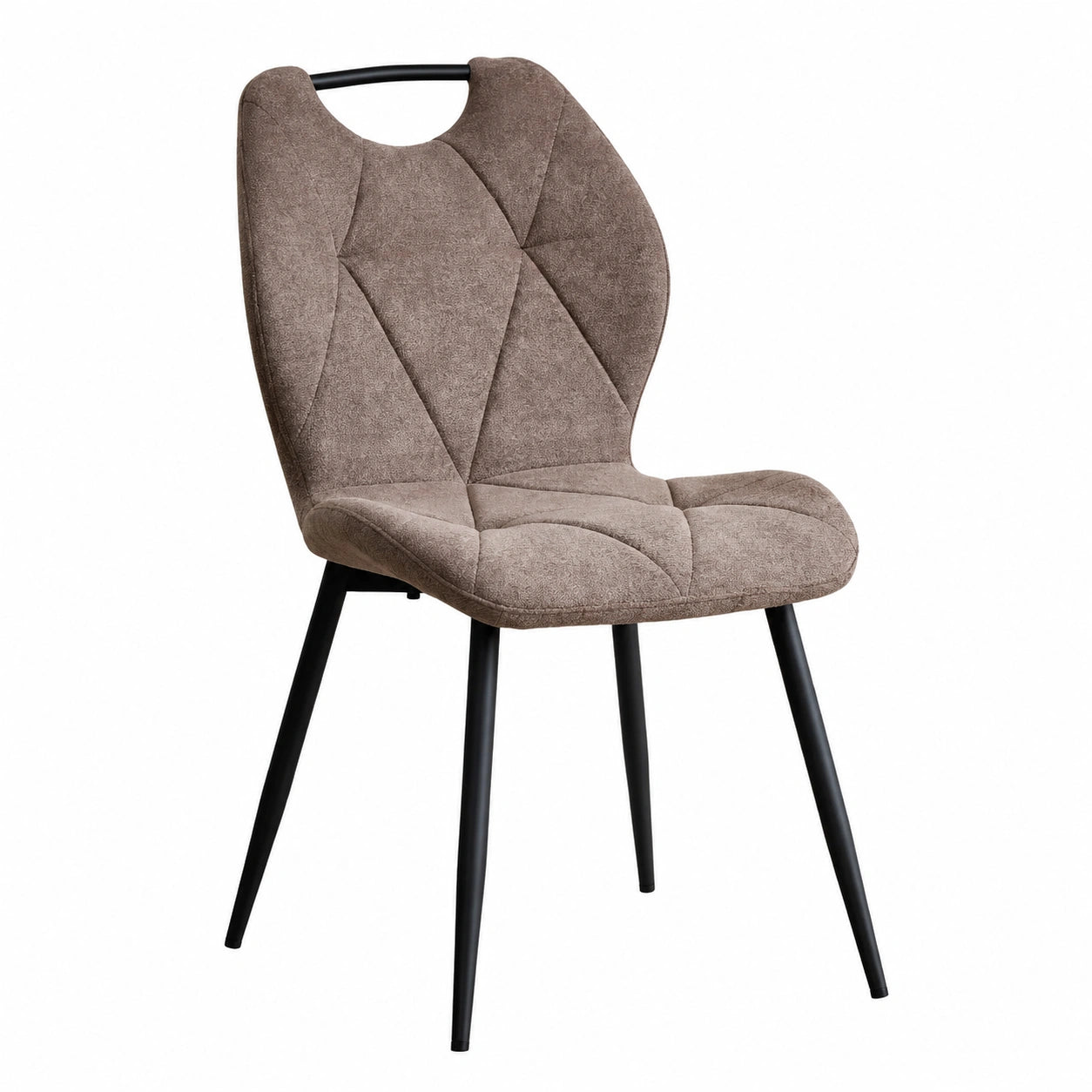 Chaise, en métal, coloris marron, pour la salle à manger ou la cuisine