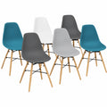 Chaise, coloris blanc et gris, pour la salle à manger ou la cuisine