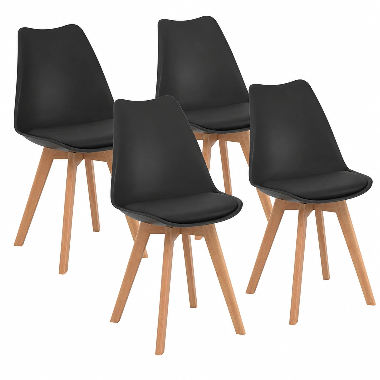 Chaise, coloris noir, pour la salle à manger ou la cuisine