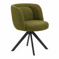 Chaise, pivotant, coloris vert, pour la salle à manger ou la cuisine