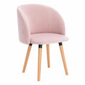 Chaise, en velours, coloris rose, pour la salle à manger ou la cuisine
