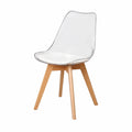 Bureau, coloris blanc et transparent, pour l’espace de travail