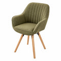 Chaise, pivotant, coloris vert, pour la salle à manger ou la cuisine