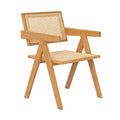 Chaise, en bambou et résine tressée, pour la salle à manger ou la cuisine