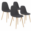 Chaise, en tissu, coloris gris, pour la salle à manger ou la cuisine