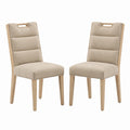 Chaise, rembourré, coloris beige, pour la salle à manger ou la cuisine